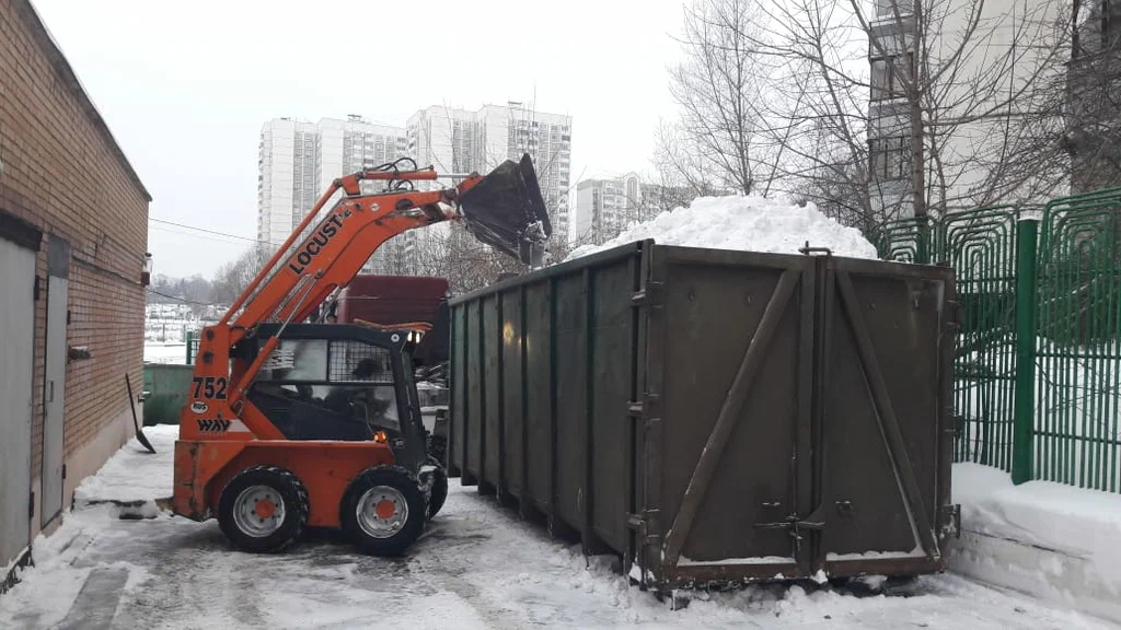 Вывоз снега контейнерами в Тюмени — цена от 3266 руб., заказать контейнер для снега в ПроМусор
